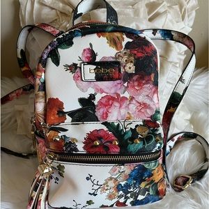 LIKE NEW BEBE SMALL FLORAL BACKPACK